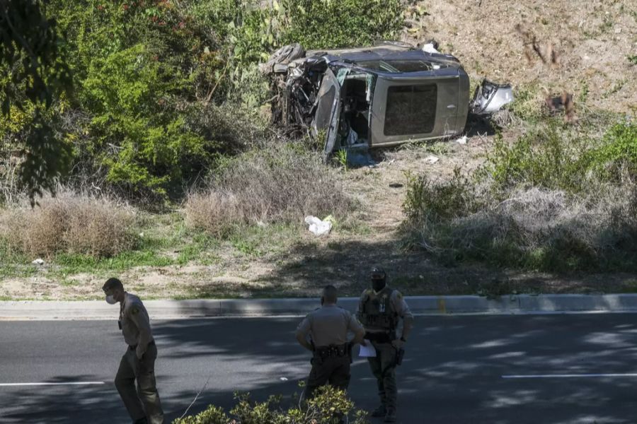 Tiger Woods baute einen fürchterlichen Auto-Unfall.