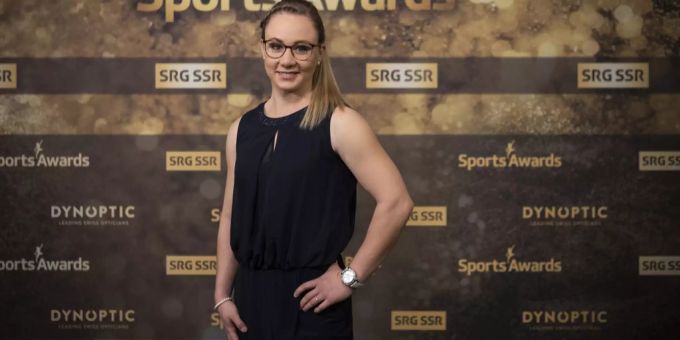 Ariella Kaeslin an den Sports Awards. Ariella Kaeslin