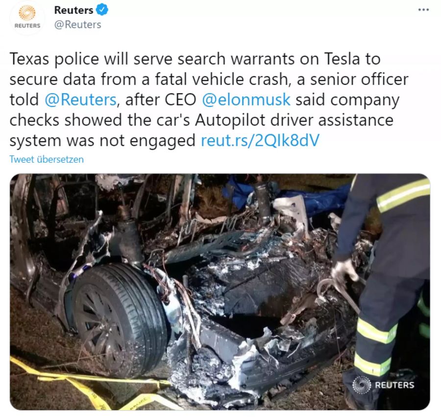 Tesla Unfall