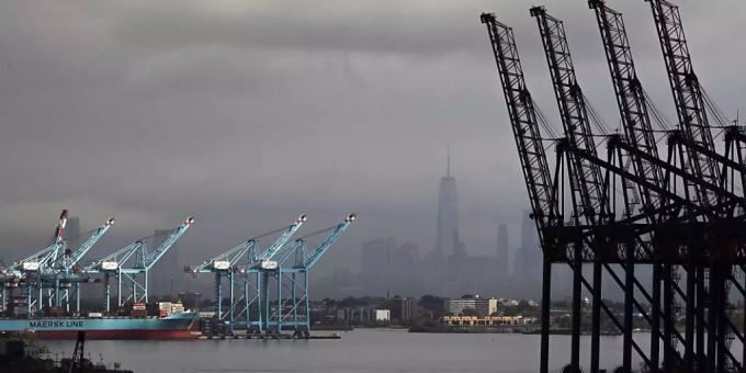 Hafen in New York. (Symbolbild) US-Wirtschaft