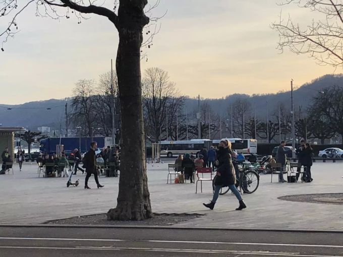 Menschen am Züri-See. Zürich See