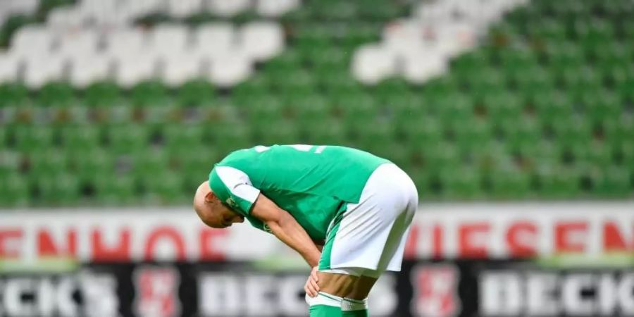 Fällt gegen Jahn Regensburg aus: Ömer Toprak von Werder Bremen. Foto: Martin Meissner/AP-Pool/dpa
