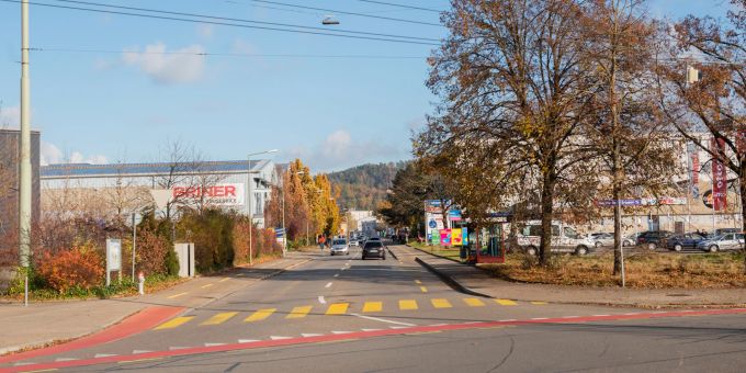 Die Industriestrasse in Winterthur. Die Industriestrasse in Winterthur.