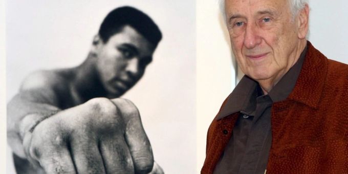 Thomas Hoepker im Januar 2007 neben einem seiner berühmtesten Bilder von Boxer Muhammad Ali. Das Werk ist derzeit in der Zürcher Galerie Bildhalle zu sehen. Parallel läuft in den Deutschschweizer Kinos ein Dokumentarfilm über den an Alzheimer erkrankten Magnum-Fotografen. Thomas Hoepker im Januar 2007 neben einem seiner berühmtesten Bilder von Boxer Muhammad Ali. Das Werk ist derzeit in der Zürcher Galerie Bildhalle zu sehen. Parallel läuft in den Deutschschweizer Kinos ein Dokumentarfilm über den an Alzheimer erkrankten Magnum-Fotografen.