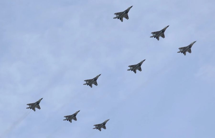 Geplant war auch, Jets in einer «Z»-Formation über die Feier fliegen zu lassen.