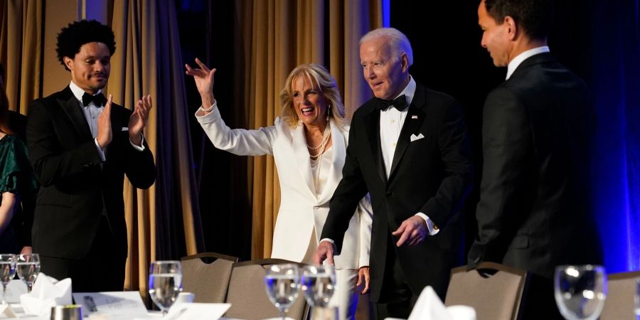 US-Präsident Joe Biden und First Lady Jill Biden beim jährlichen Correspondents' Association Dinner im Weissen Haus.