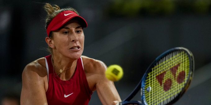 Belinda Bencic setzt sich in Madrid gegen Karolina Muchova durch. (AP Photo/Manu Fernandez) belinda bencic
