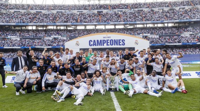 Real Madrid feiert den 35. Meistertitel ihrer Klub-Geschichte. La Liga
