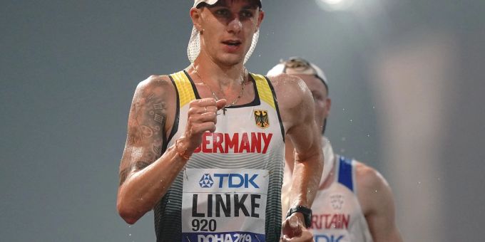 Musste seinen Start über 35 Kilometer Gehen absagen: Christopher Linke. Musste seinen Start über 35 Kilometer Gehen absagen: Christopher Linke.