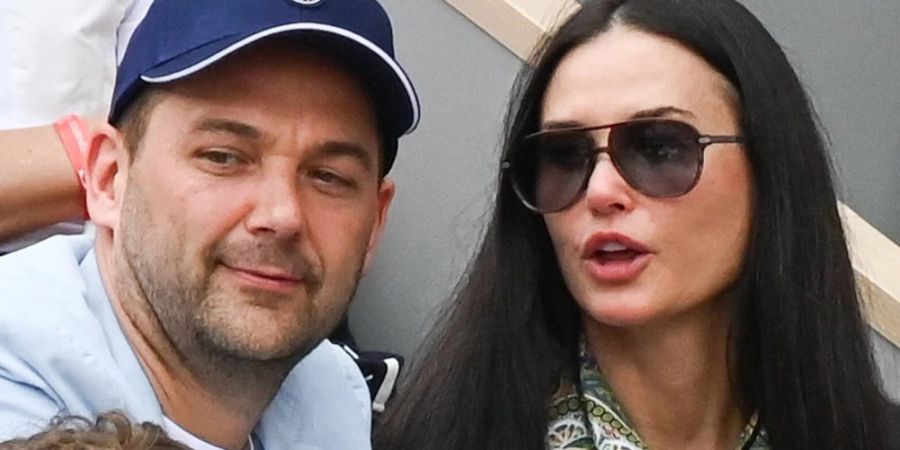 Demi Moore und Daniel Humm bei den French Open in Paris.