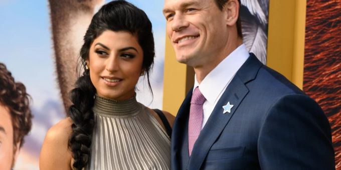 Hatten nun endlich ihre grosse Hochzeitsfeier: John Cena und Shay Shariatzadeh. Hatten nun endlich ihre grosse Hochzeitsfeier: John Cena und Shay Shariatzadeh.