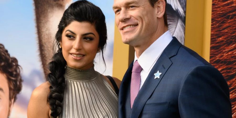 Hatten nun endlich ihre grosse Hochzeitsfeier: John Cena und Shay Shariatzadeh.