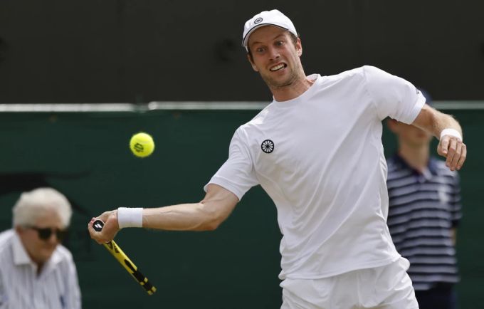 Im Achtelfinal von Wimbledon spielt Rafael Nadal gegen Botic van de Zandschulp. rafael nadal wimbledon