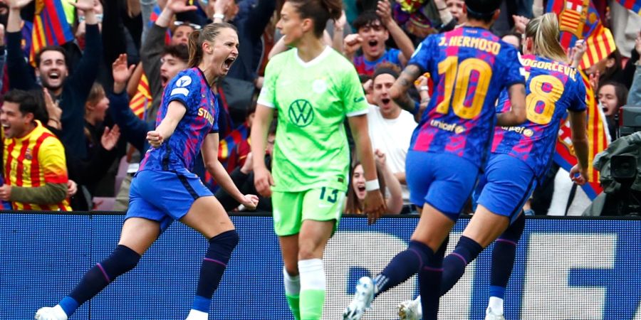 Die Wolfsburger Fussball-Frauen waren beim FC Barcelona letztlich chancenlos.