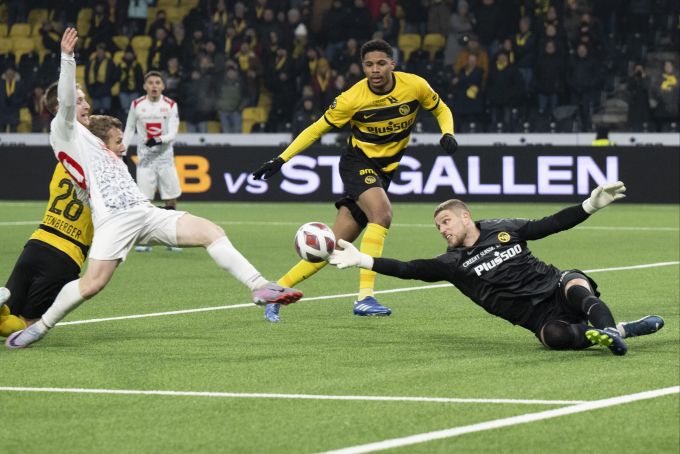 David von Ballmoos im Spiel von YB gegen Stade Lausanne-Ouchy. YB