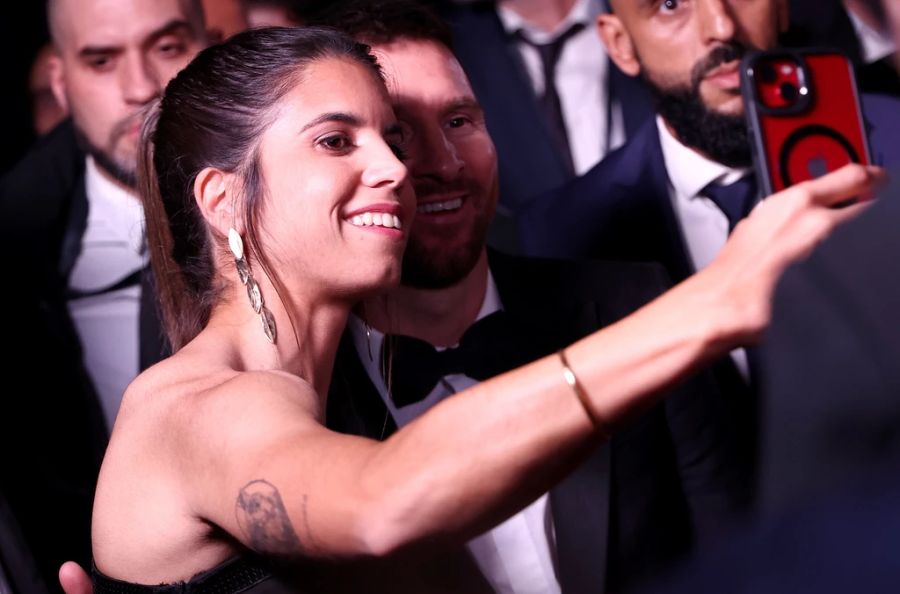 Für Selfies hatte Lionel Messi natürlich auch noch Zeit.