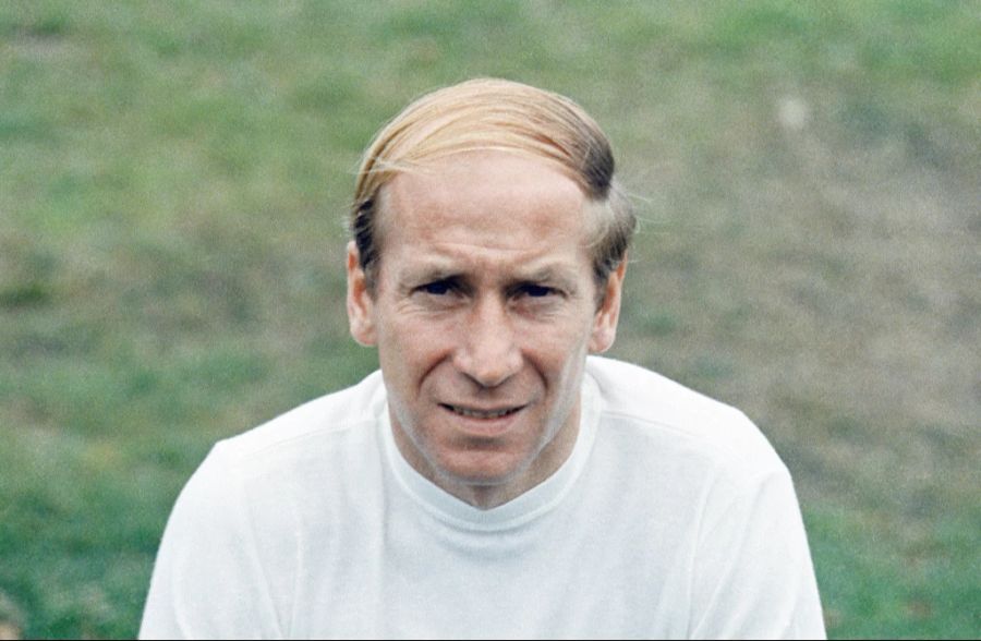 Bobby Charlton im Jahre 1971. Er verbrachte einen Grossteil seiner Karriere beim grossen Manchester United.