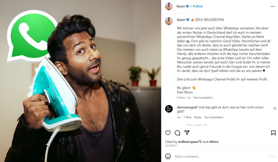 Biyon Kattilathu hat auf den sozialen Medien eine riesige Fanbase.