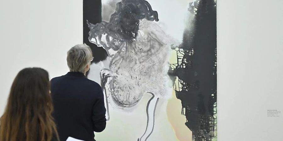 Neu in der Sammlung der Fondation Beyeler:  «Le desespoir de la vieille» (2020) der südafrikanischen Künstlerin Marlene Dumas in der aufgefrischten Sammlungspräsentation.