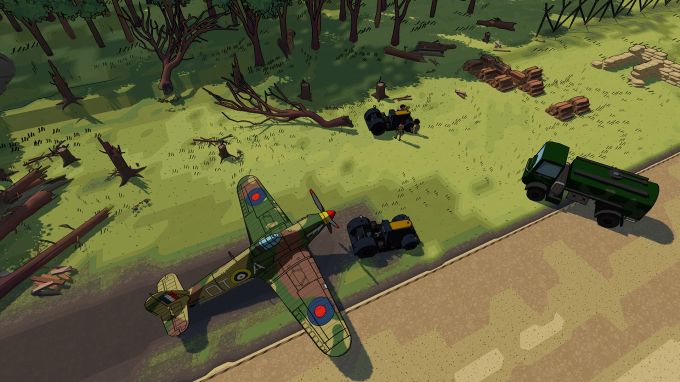 Bei «Ground of Aces» baut man eine Militärbasis der Luftwaffe im zweiten Weltkrieg auf. swiss game awards