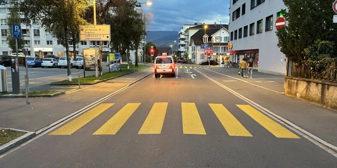 Unfallstelle in Rapperswil-Jona.