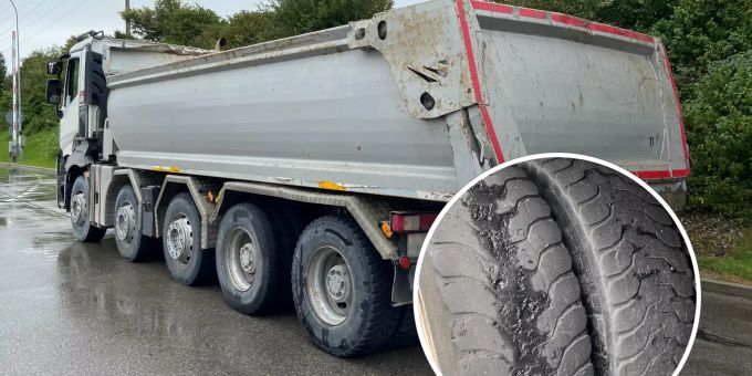Ein Lastwagen wurde stillgelegt, weil er nicht vorschriftsgemäss unterwegs war. Kontrolle
