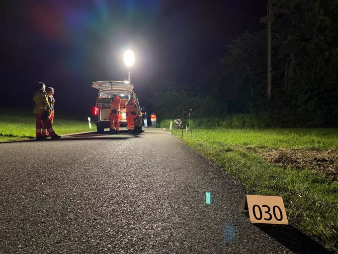 Die Unfallstelle in Agasul ZH. Unfall Agasul