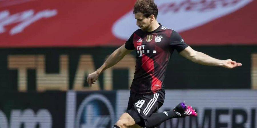 Der FC Bayern München hat den Vertrag mit Leon Goretzka verlängert. Foto: Tom Weller/dpa