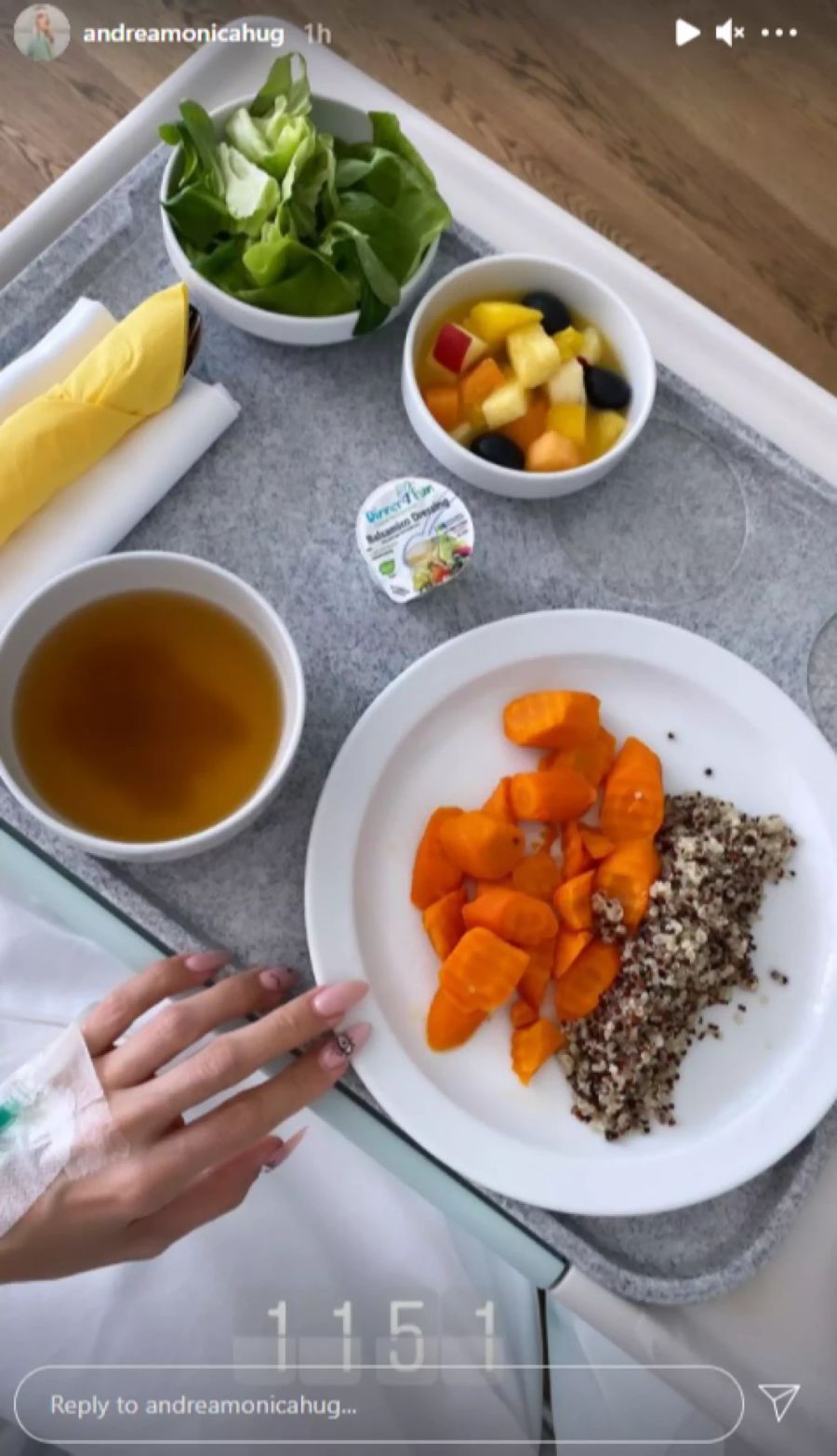Schliesslich gab es noch Quinoa für Andrea Monica Hug.