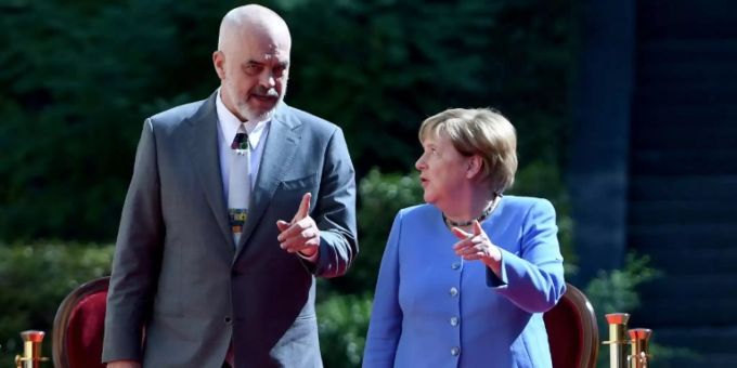 Angela Merkel und Edi Rama