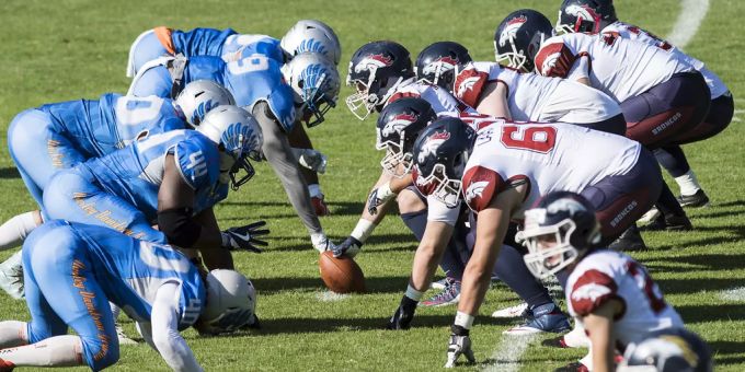Ein Bild vom Swissbowl 2018 zwischen den Calanda Broncos und den Geneva Seahawks in Bern. (Symbolbild) Football