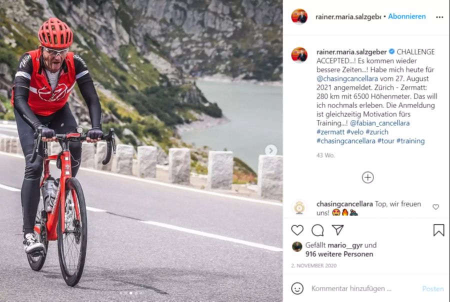 Cancellara ist von der Leistung des Moderators beeindruckt.