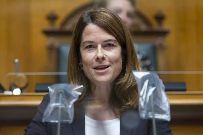 Petra Gössi, Nationalrätin FDP, spricht während der Debatte um die 99%-Initiative. 99%-Initiative