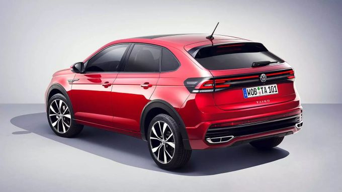 In der sportlichen R-Line macht der neue VW Taigo eine besonders dynamische Figur 2021 VW Taigo R-Line