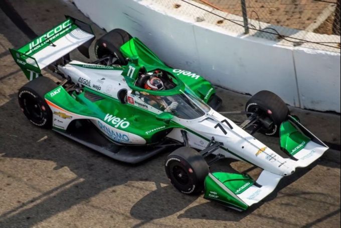 Callum Ilott (Juncos Hollinger Racing) beim Long-Beach-GP der IndyCar-Meisterschaft. Callum Ilott IndyCar