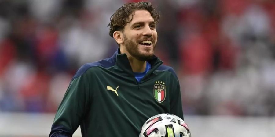 Manuel Locatelli steht vor einem Wechsel zu Juventus Turin. Foto: Paul Ellis/Pool AFP/AP/dpa