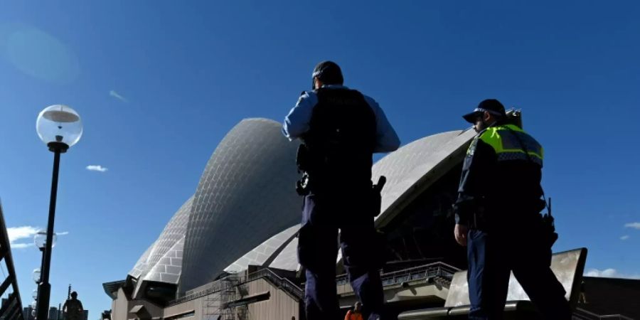 Patrouille für die Einhaltung des Corona-Lockdowns in Sydney