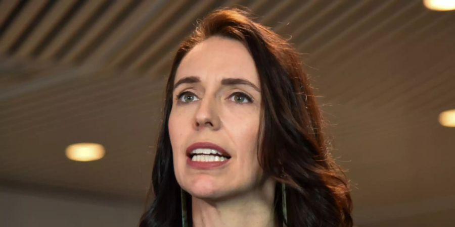 New Zealand Prime Minister Jacinda Ardern speaks to the media after the New Zealand Institute of International Affairs event at national museum Te Papa in Wellington, New Zealand, Wednesday, July 14, 2021. (AAP Image/Ben Mckay) NO ARCHIVING