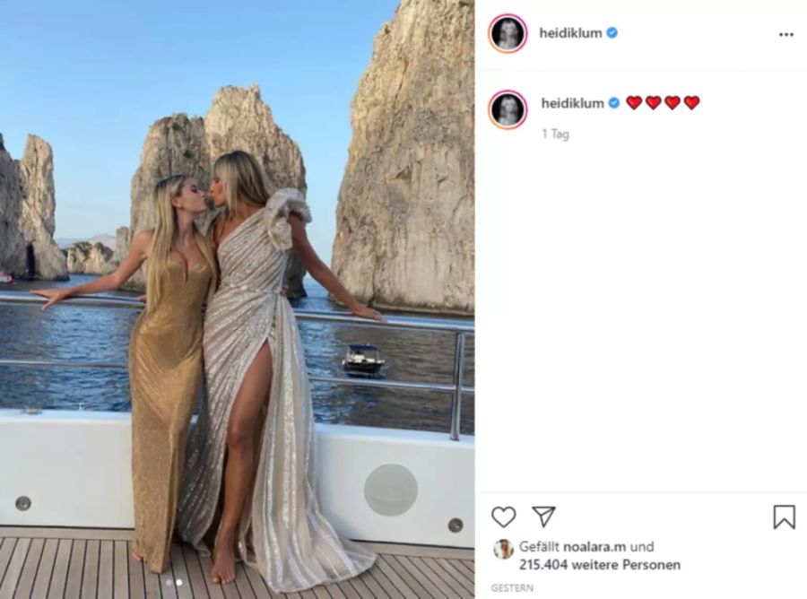 Heidi Klum und Tochter Leni sind ein Herz und eine Seele.