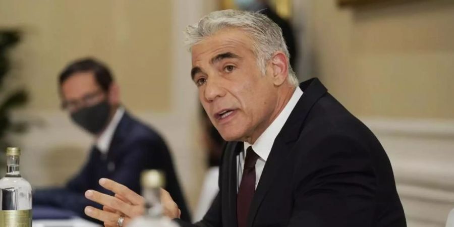 Jair Lapid ist Aussenminister von Israel. Foto: Andrew Harnik/AP Pool/dpa