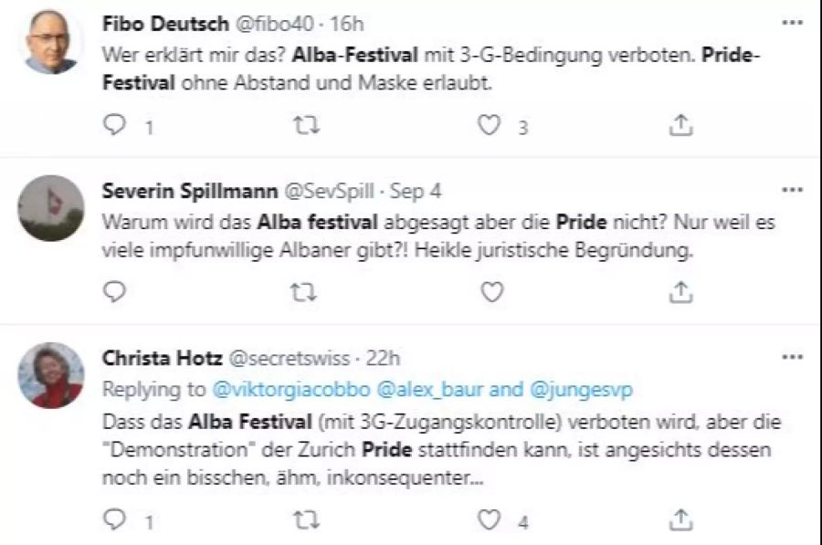 «Heikle juristische Begründung» und «inkonsequent», so die Stimmen auf Twitter.