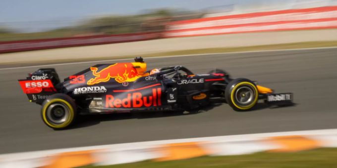 Max Verstappen von Red Bull Racing während einer Trainingssession vor dem GP in den Niederlanden. Red Bull Racing