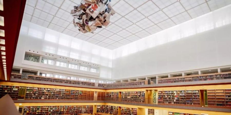 Der Allgemeine Lesesaal der Staatsbibliothek Unter den Linden. Foto: Christoph Soeder/dpa