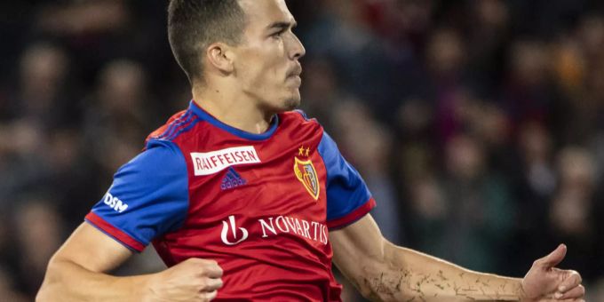 Kevin Bua bejubelt das 1:0 für den FCB. fcb