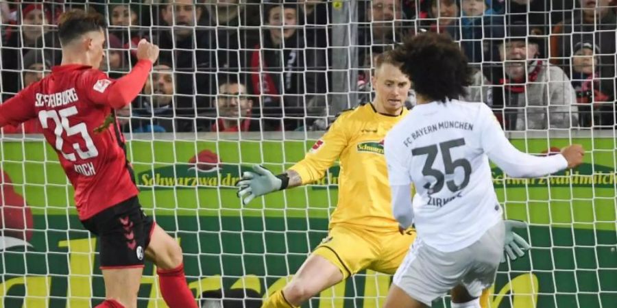 Traf gleich in seinem ersten Bundesligaspiel ins gegnerische Tor: Bayerns Joshua Zirkzee. Foto: Patrick Seeger/dpa