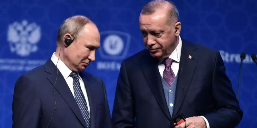 Putin (l.) und Erdogan in Istanbul