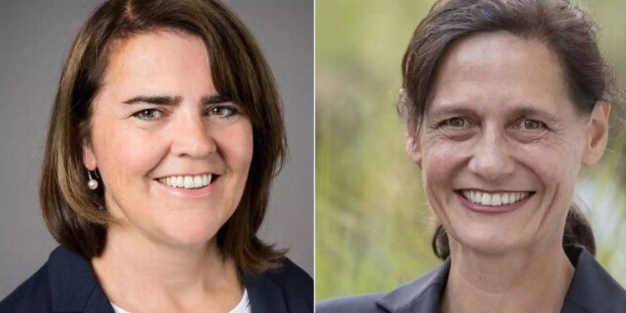 Sie beide könnten Geschichte schreiben und als erste Frauen ihre Kantone im Parlament vertreten: Antonia Fässler, CVP Appenzell Innerrhoden (links) und Monika Rüegger, SVP Obwalden. (Archivbild)