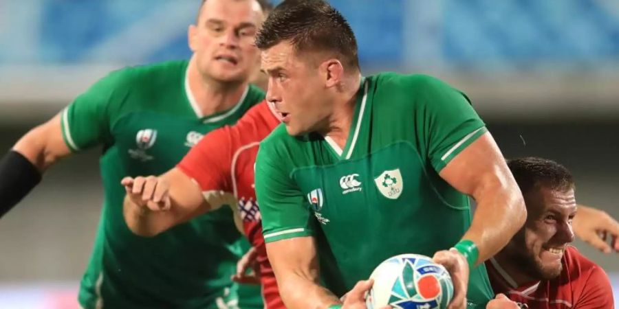 Irland trifft im Viertelfinale der Rugby-WM auf Neuseeland. Foto: Adam Davy/PA Wire/dpa