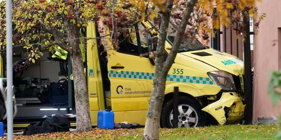 Unfall gestohlenen Krankenwagen Oslo
