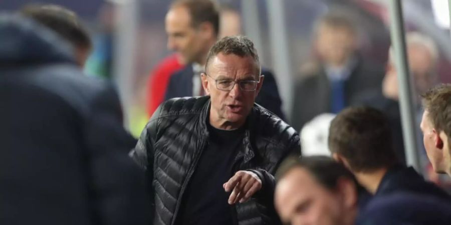 Trainierte zuletzt RB Leipzig: Ralf Rangnick. Foto: Jan Woitas/dpa-Zentralbild/dpa